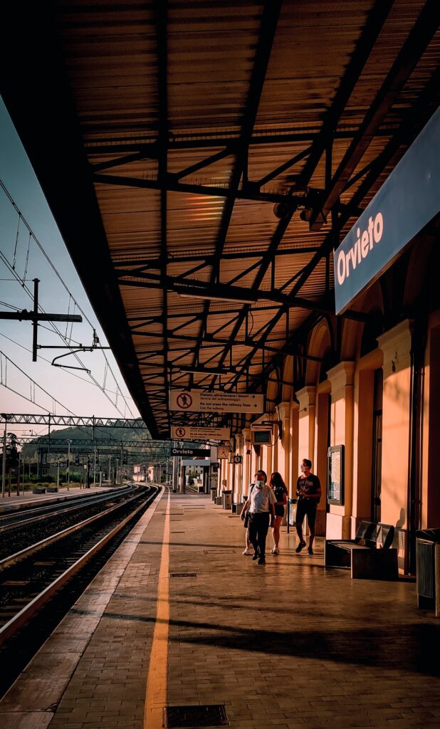 itálie orvieto vlakové nádraží