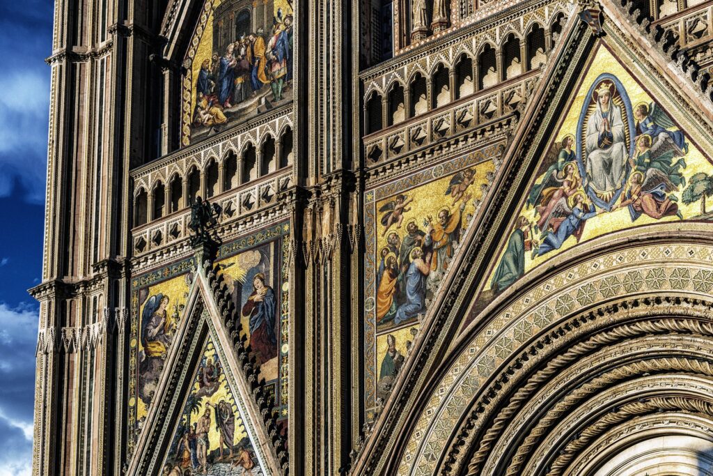 orvieto mozaiky na Duomo